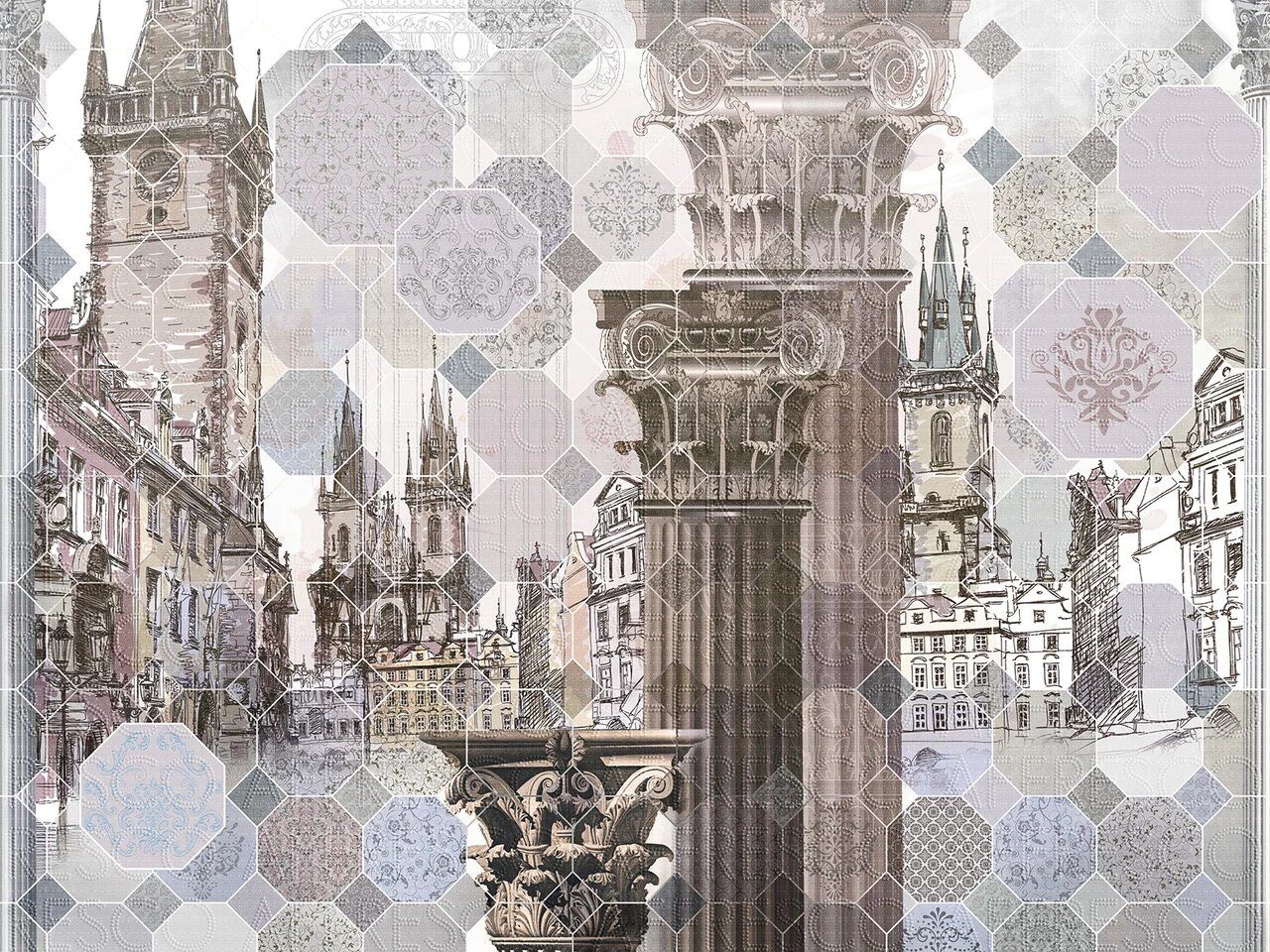 Фреска Affresco, коллекция Re-Space, арт. SN97 COL1 Россия