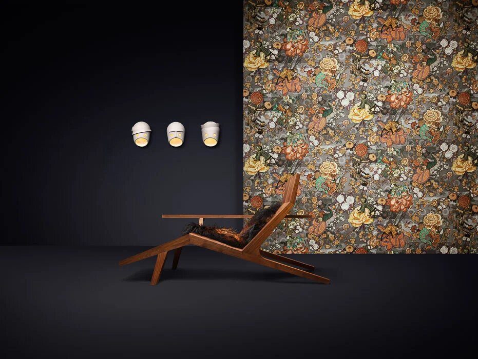 Бельгийские обои Arte, коллекция Moooi Tokyo Blue, артикул MO3011