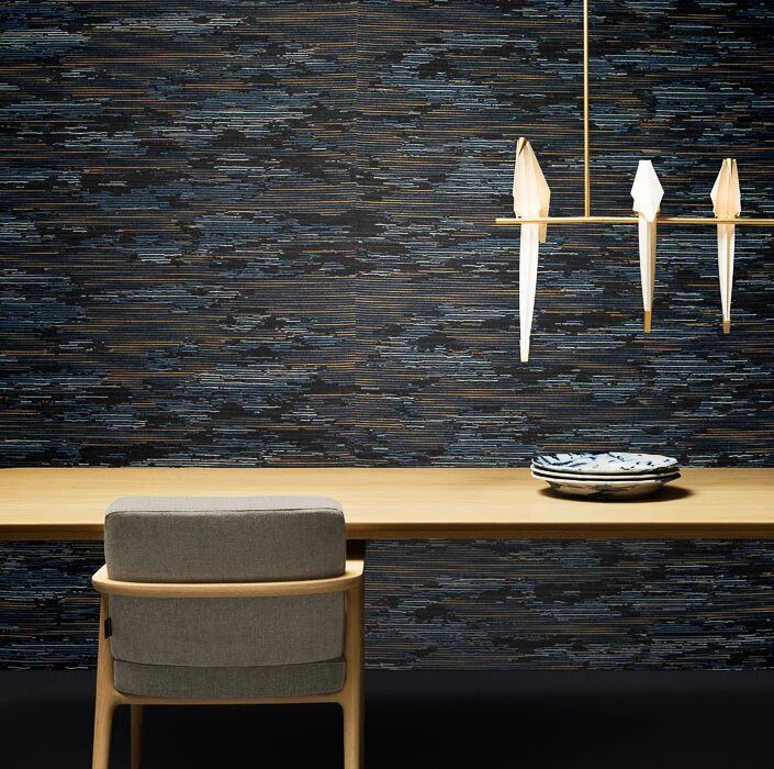 Бельгийские обои Arte, коллекция Moooi Tokyo Blue, артикул MO3020