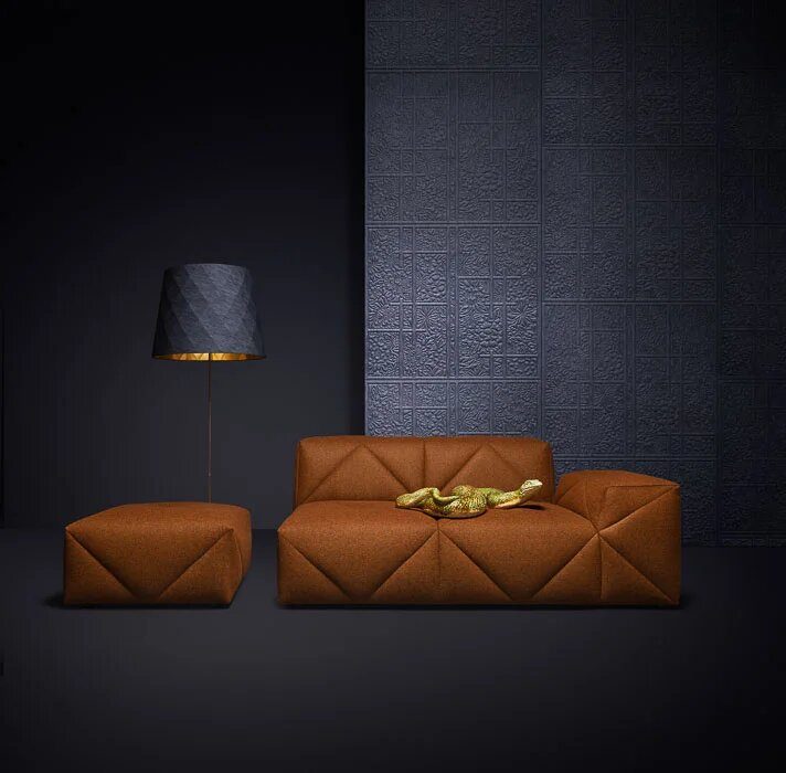 Бельгийские обои Arte, коллекция Moooi Tokyo Blue, артикул MO3030