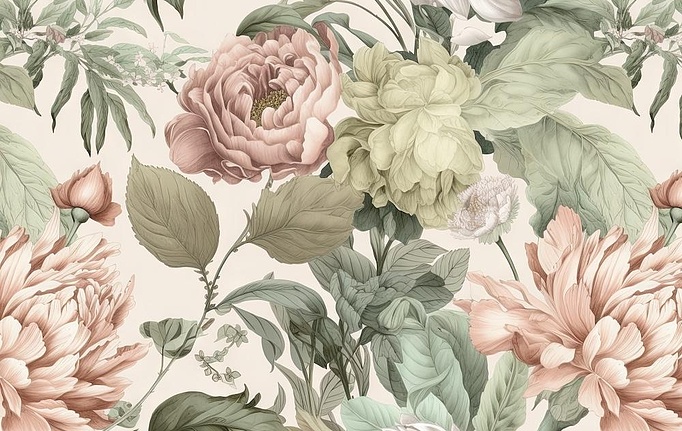 Российская ткань Marufabrics, коллекция Florium, артикул RetroFlower/3