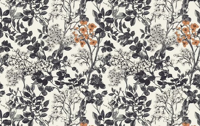 Российская ткань Marufabrics, коллекция Florium, артикул Orange
