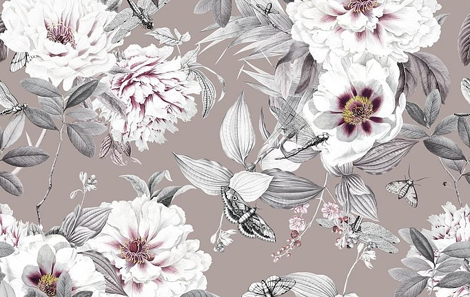 Российская ткань Marufabrics, коллекция Florium, артикул Wildrose/Beige