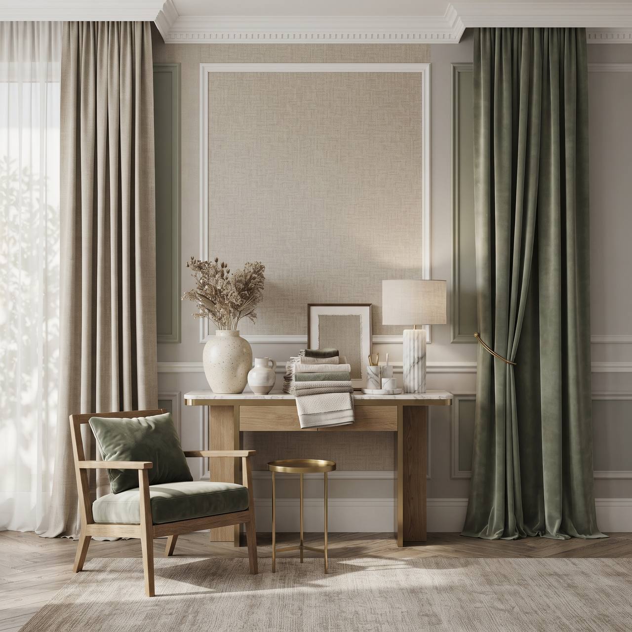 Подборка обоев и тканей Living