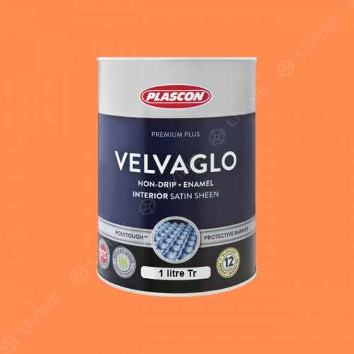 картинка Краска Plascon VELVAGLO WB цвет Tangerine Twist арт.O5-A1-2 от LIVING