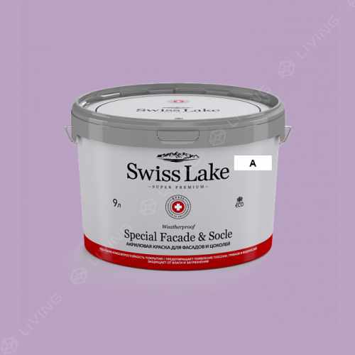 картинка Краска Swiss Lake Special Faсade & Socle цвет Tender Lilac №1744 от LIVING