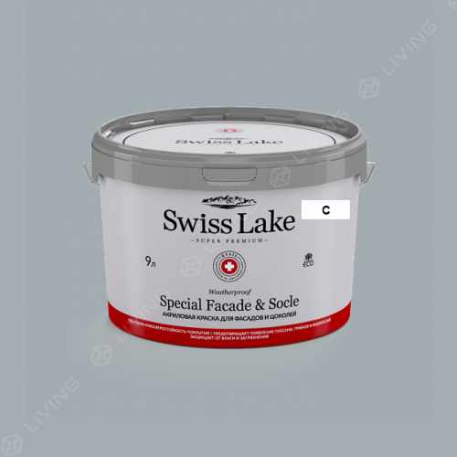 картинка Краска Swiss Lake Special Faсade & Socle цвет zen №2898 от LIVING