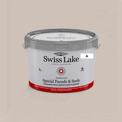 картинка Краска Swiss Lake Special Faсade & Socle цвет colonial white №541 от LIVING