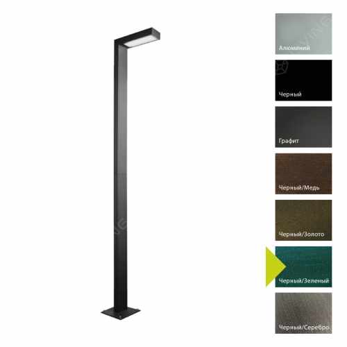 картинка Фонарные столбы Norlys коллекция Asker, арт. 5126BG (черный, зеленый) от LIVING