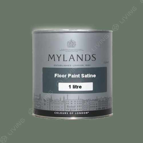 картинка Краска Mylands Floor Paint Satine цвет Myrtle Green №168 от LIVING