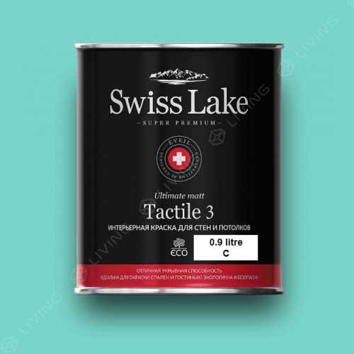 картинка Краска Swiss Lake Tactile 3 цвет aquamarine №2312 от LIVING