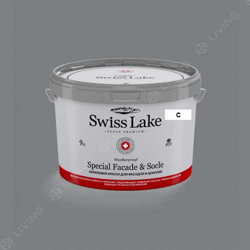 картинка Краска Swiss Lake Special Faсade & Socle цвет steel wool №2809 от LIVING
