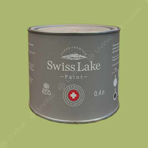 картинка Краска Swiss Lake Wall Comfort 7 цвет LIME GREEN №2492 от LIVING