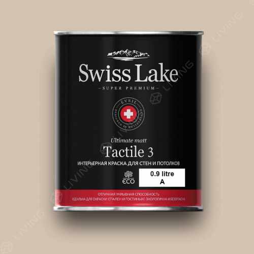 картинка Краска Swiss Lake Tactile 3 цвет woodsmoke №846 от LIVING