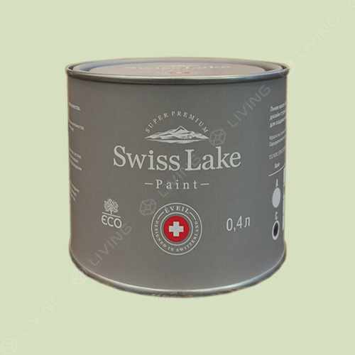 картинка Краска Swiss Lake Wall Comfort 7 цвет tender green №2462 от LIVING