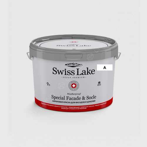 картинка Краска Swiss Lake Special Faсade & Socle цвет chalky-white №8 от LIVING