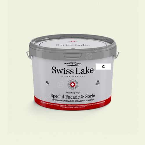 картинка Краска Swiss Lake Special Faсade & Socle цвет frosty lime №2521 от LIVING