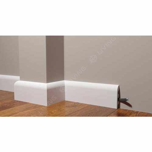 Плинтус Decor-Dizayn, белый, арт. DD41, коллекция DD, 200 х 9,9 х 2,1 см Россия