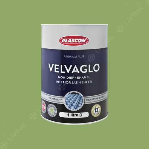картинка Краска Plascon VELVAGLO WB цвет Maiden Grass арт.G1-B1-2 от LIVING