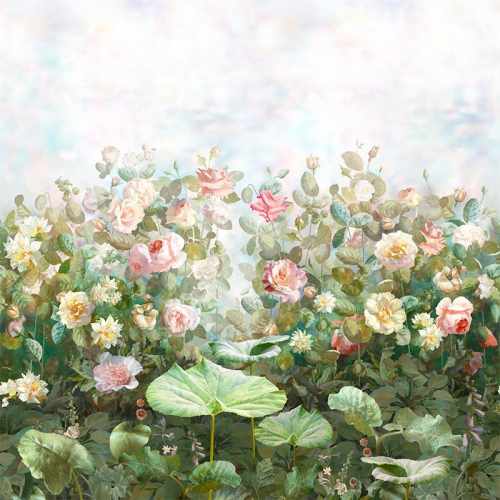 картинка Фреска Affresco, коллекция Цветариум, арт. Rose garden Color 1 Россия от LIVING