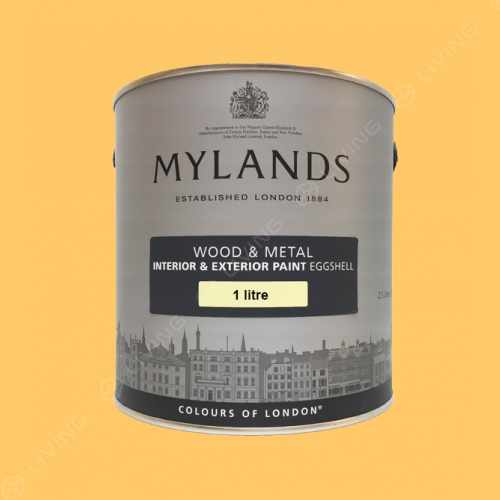 картинка Краска Mylands Wood&metal eggshell цвет Golden Square №131 от LIVING