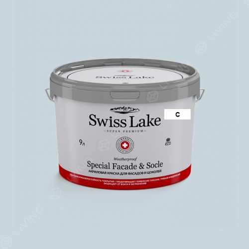 картинка Краска Swiss Lake Special Faсade & Socle цвет GLASSINE №2161 от LIVING