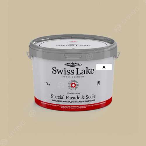 картинка Краска Swiss Lake Special Faсade & Socle цвет chino green №843 от LIVING