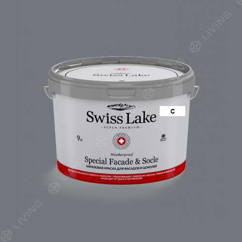 картинка Краска Swiss Lake Special Faсade & Socle цвет platinum stain №2935 от LIVING