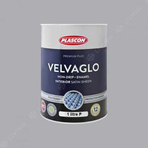 картинка Краска Plascon VELVAGLO WB цвет Aluminium Snow арт.DC-15-45 от LIVING