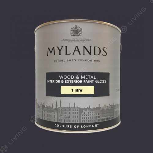 картинка Краска Mylands Wood&metal Gloss цвет Blackout №41 от LIVING