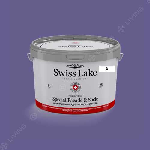 картинка Краска Swiss Lake Special Faсade & Socle цвет PERFECTLY PURPLE №1890 от LIVING