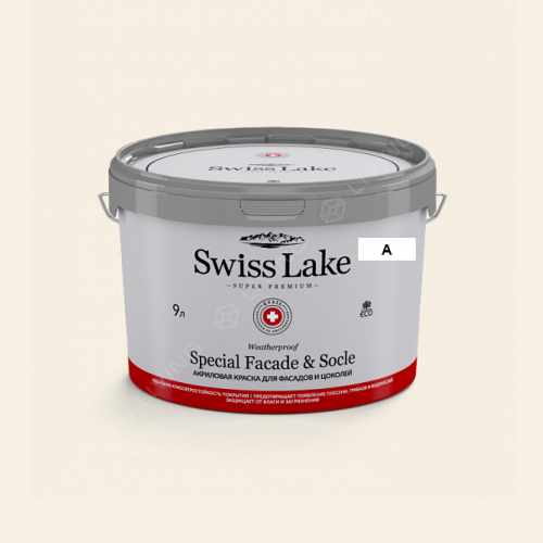 картинка Краска Swiss Lake Special Faсade & Socle цвет jasmine №116 от LIVING