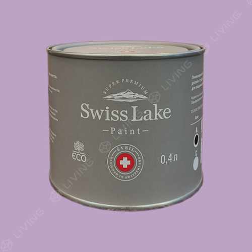 картинка Краска Swiss Lake Wall Comfort 7 цвет Tender Lilac №1744 от LIVING