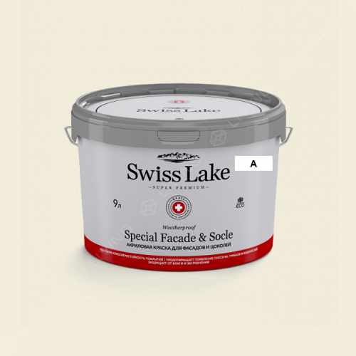 картинка Краска Swiss Lake Special Faсade & Socle цвет white fur №109 от LIVING