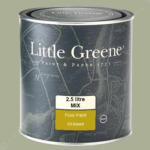 картинка Краска Little Greene Floor Paint цвет Boringdon Green №295 от LIVING