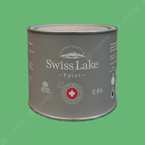 картинка Краска Swiss Lake Wall Comfort 7 цвет BASIL PESTO №2502 от LIVING
