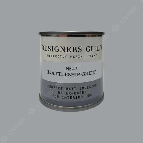 картинка Краска Designers Guild Perfect Matt Emulsion цвет BATTLESHIP GREY №42 от LIVING