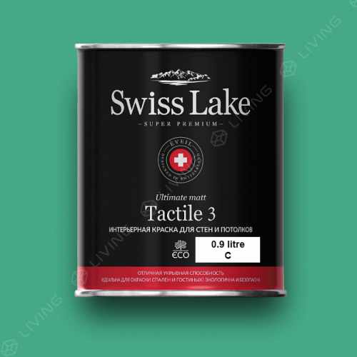 картинка Краска Swiss Lake Tactile 3 цвет spearmint №2317 от LIVING