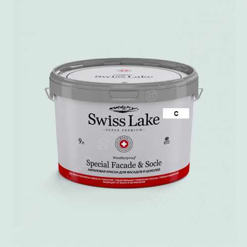 картинка Краска Swiss Lake Special Faсade & Socle цвет blues in breeze №2222 от LIVING