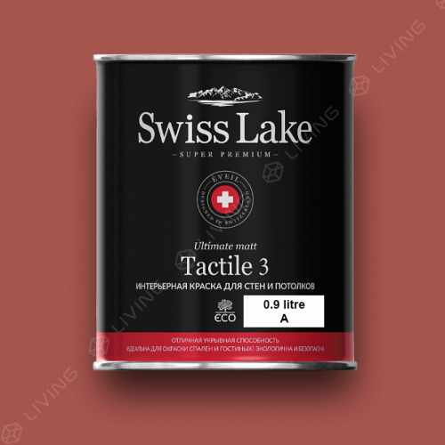 картинка Краска Swiss Lake Tactile 3 цвет passion №1443 от LIVING