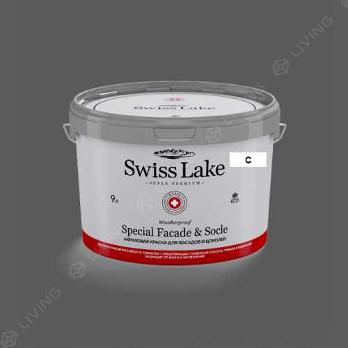картинка Краска Swiss Lake Special Faсade & Socle цвет midnight hour №2798 от LIVING