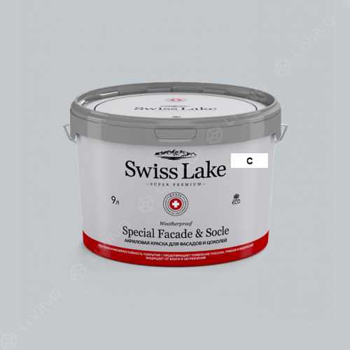 картинка Краска Swiss Lake Special Faсade & Socle цвет harbor light №2787 от LIVING