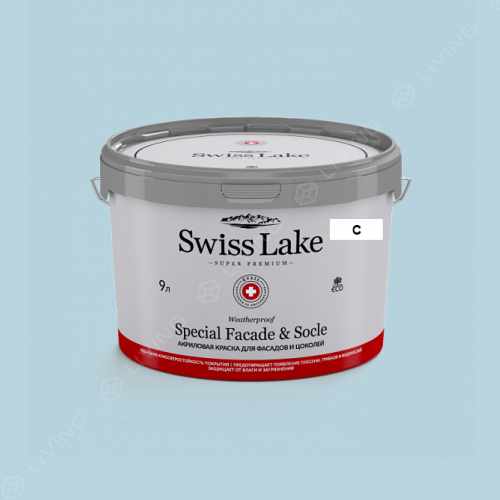 картинка Краска Swiss Lake Special Faсade & Socle цвет BABY'S BREATH №2180 от LIVING