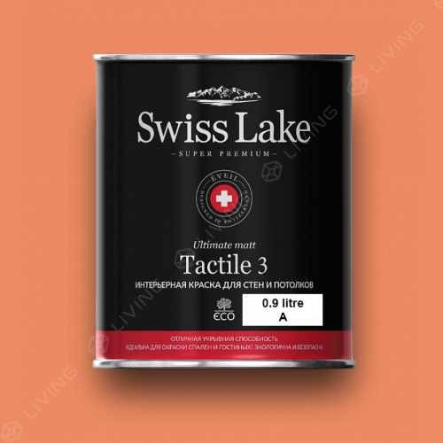 картинка Краска Swiss Lake Tactile 3 цвет Flame №1190 от LIVING