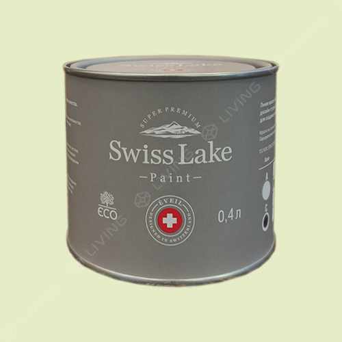 картинка Краска Swiss Lake Wall Comfort 7 цвет lily green №2523 от LIVING