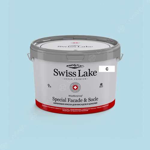 картинка Краска Swiss Lake Special Faсade & Socle цвет Aqua Mosaic №2268 от LIVING