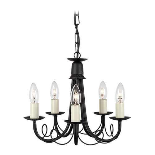 картинка Люстра Elstead Lighting коллекция Minster, арт. MN5-BLACK от LIVING