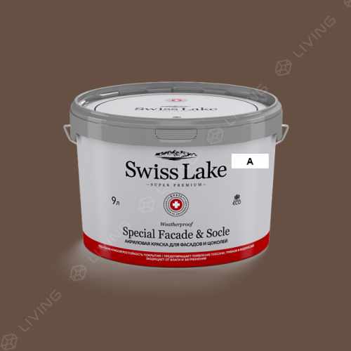 картинка Краска Swiss Lake Special Faсade & Socle цвет adamant brown №757 от LIVING
