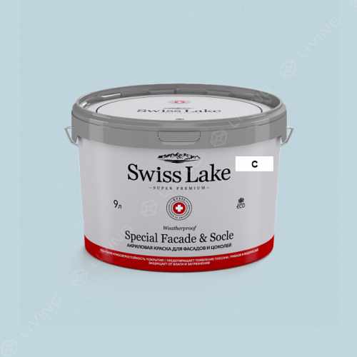 картинка Краска Swiss Lake Special Faсade & Socle цвет NIAGARA FALLS №2001 от LIVING