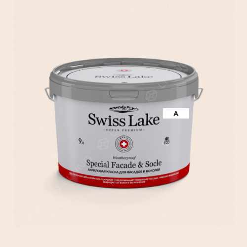 картинка Краска Swiss Lake Special Faсade & Socle цвет ELEGANT IVORY №1521 от LIVING